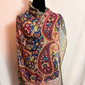 Colorful Paisley Scarf